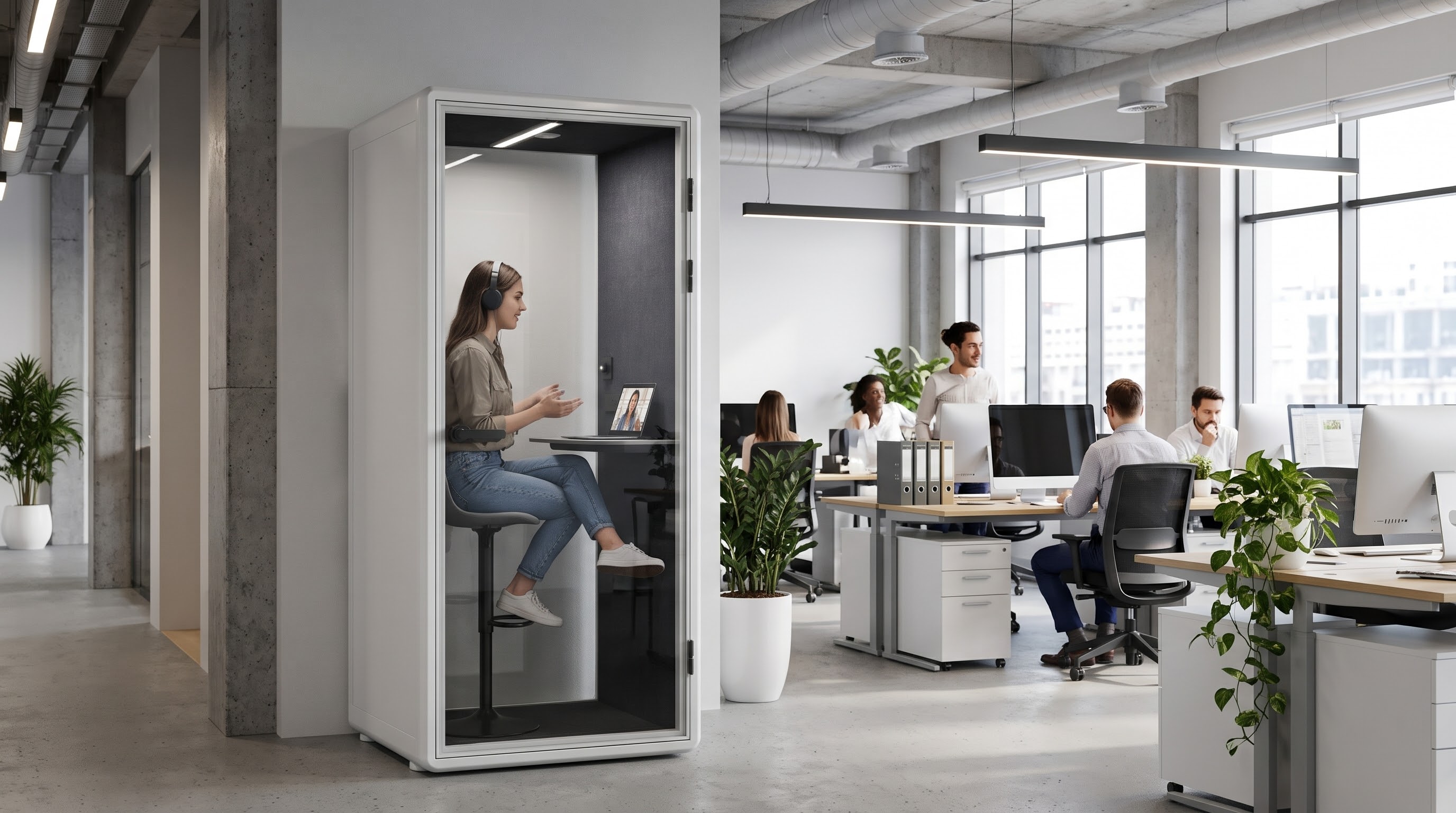 MuteOffice KUBO S w aranżacji biurowej